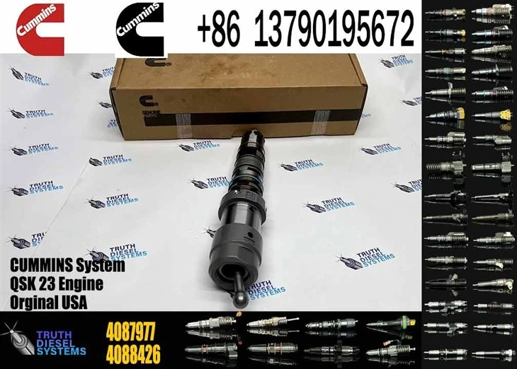 CUMMINS Factory QSK23 4087977 4087977 HPI Diesel Fuel Injector For QSX23 QSK23 Engine Mining Excavator Dump Truck Spare Parts Original New Injector high quality