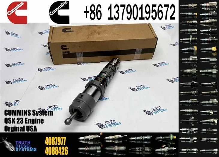 CUMMINS Factory QSK23 4087977 4087977 HPI Diesel Fuel Injector For QSX23 QSK23 Engine Mining Excavator Dump Truck Spare Parts Original New Injector suppliers