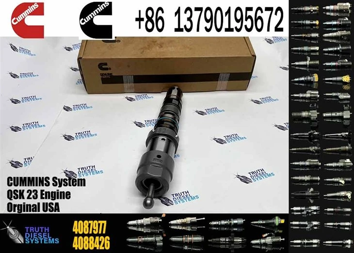CUMMINS Factory QSK23 4087977 4087977 HPI Diesel Fuel Injector For QSX23 QSK23 Engine Mining Excavator Dump Truck Spare Parts Original New Injector best