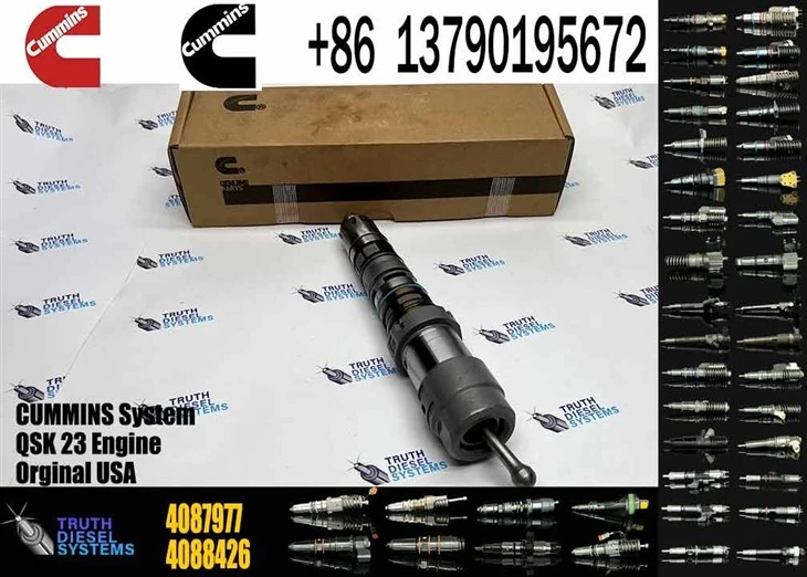 CUMMINS Factory QSK23 4087977 4087977 HPI Diesel Fuel Injector For QSX23 QSK23 Engine Mining Excavator Dump Truck Spare Parts Original New Injector price
